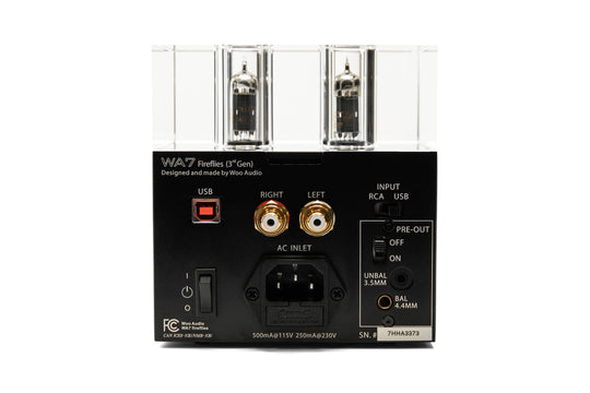 Woo Audio WA7 Fireflies (3rd gen) Balanced Headphone Amplifier / DAC